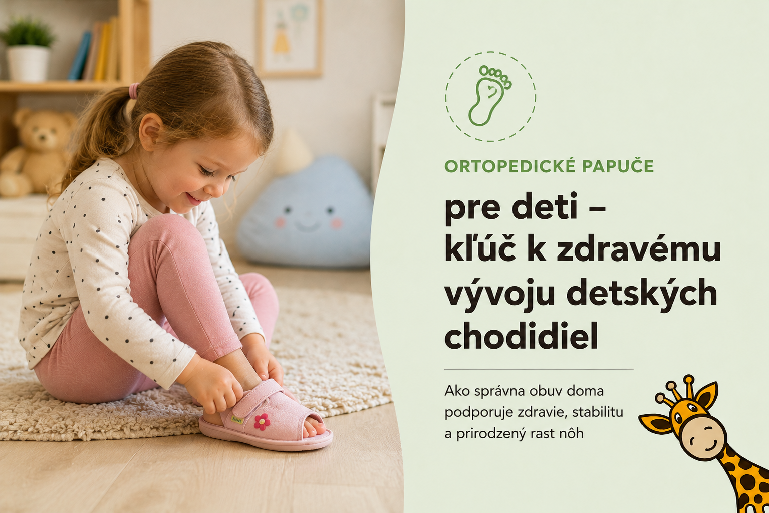 ortopedické papuče prevence a podpora